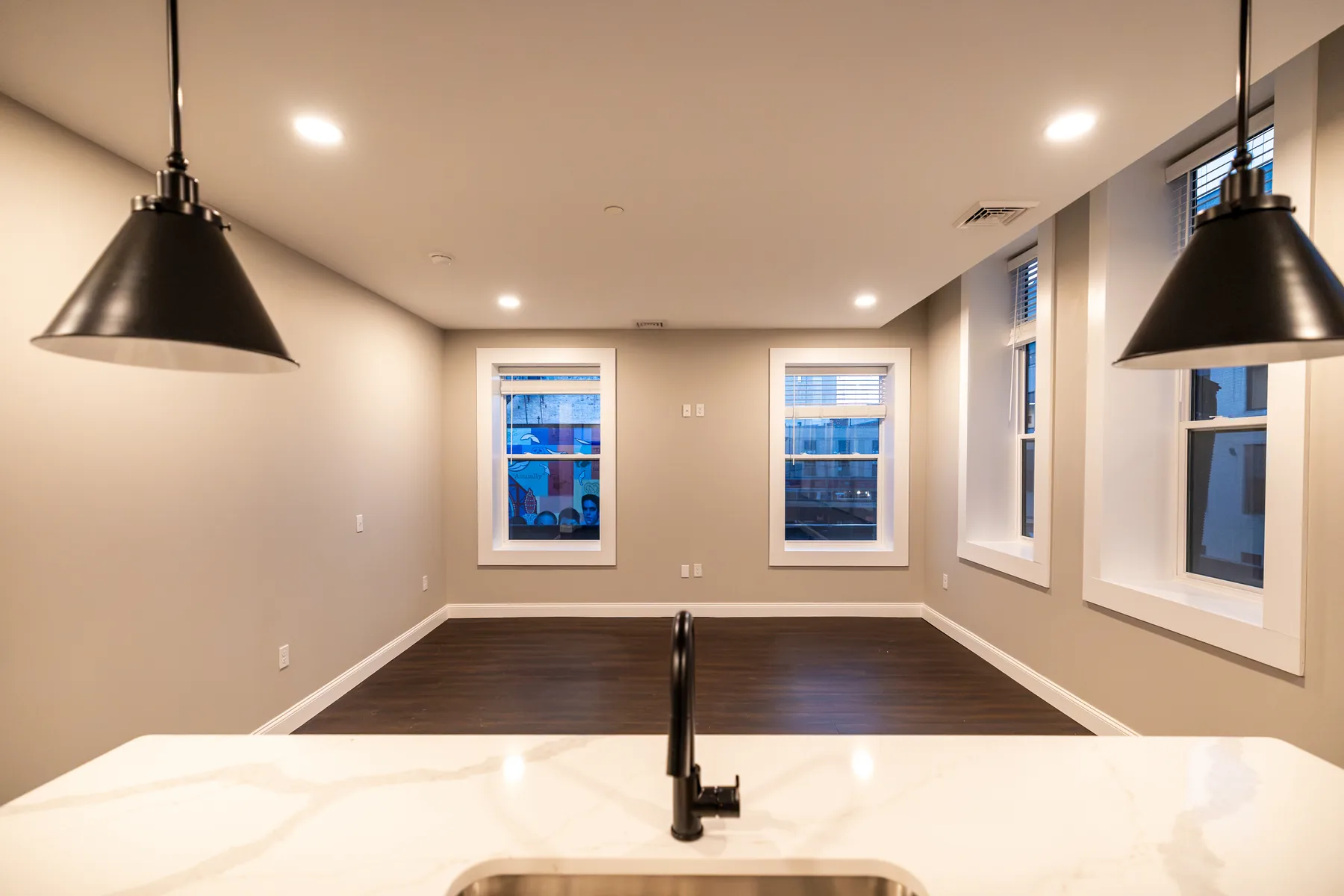 Interior view 1 of the second floor residence at 515–517 Lackawanna Avenue